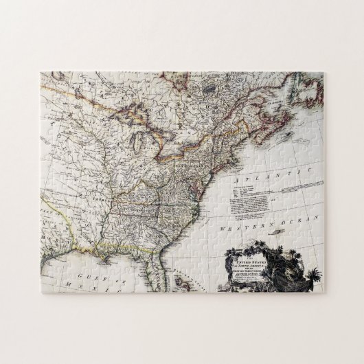 KAART VAN AMERIKA, 1809 LEGPUZZEL (Horizontaal)