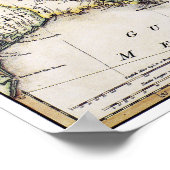 KAART VAN AMERIKA, 1809 POSTER (Hoek)