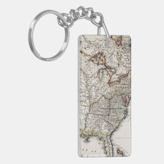 KAART VAN AMERIKA, 1809 SLEUTELHANGER (Voorkant Links)