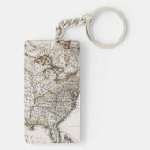 KAART VAN AMERIKA, 1809 SLEUTELHANGER (achterkant)