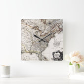 KAART VAN AMERIKA, 1809 VIERKANTE KLOK (Huis)