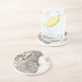 KAART VAN AMERIKA, 1809 ZANDSTEEN ONDERZETTER (Zijkant)