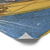 Kaart van Amerika met Ontdekkingsreiziger Amerigo  Poster (Hoek)