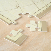  kaart van Amerika uit 1796, Sepia-versie Legpuzzel (Zijkant)