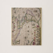 Kaart van Amerika, van de Mercator 'Atlas', pub. d Legpuzzel (Verticaal)