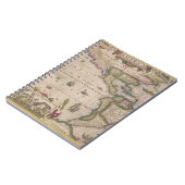 Kaart van Amerika, van de Mercator 'Atlas', pub. d Notitieboek (Linkerzijde)