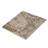 Kaart van Amerika, van de Mercator 'Atlas', pub. d Tegeltje (Zijkant)