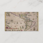 Kaart van Amerika, van de Mercator 'Atlas', pub. d Visitekaartje (Achterkant)