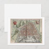  kaart van Amsterdam (Voorkant / Achterkant)