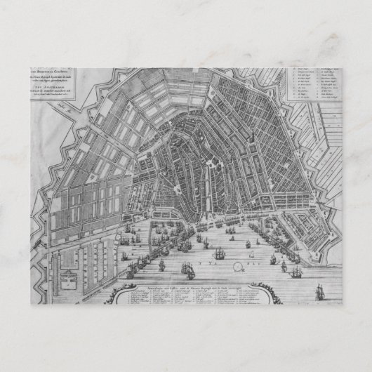 Kaart van Amsterdam, 1662 (Voorkant)