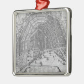 Kaart van Amsterdam, 1662 Metalen Ornament (Links)
