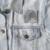 Kaart van Amsterdam, 1662 Vierkante Button 5,1 Cm (In situ)