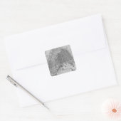 Kaart van Amsterdam, 1662 Vierkante Sticker (Envelop)