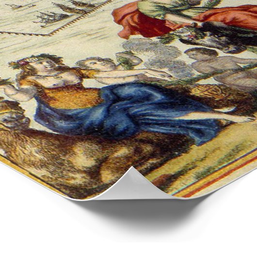  kaart van Amsterdam (1688) Poster (Hoek)