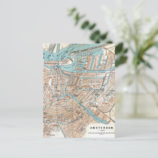  kaart van Amsterdam (1905) (Staand voorkant)