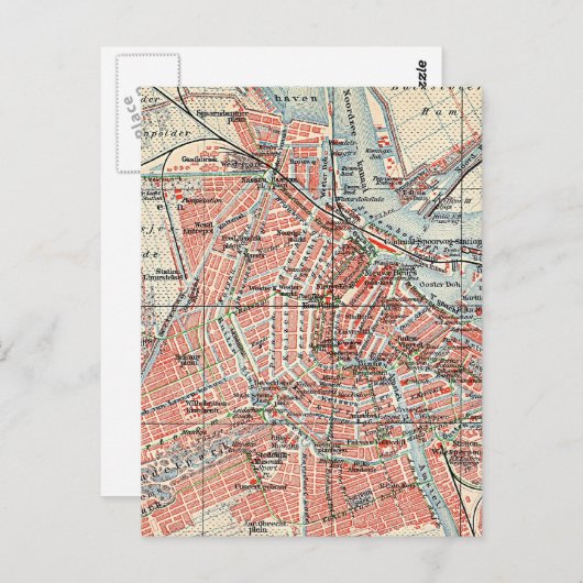  kaart van Amsterdam (1905) (2) (Voorkant / Achterkant)