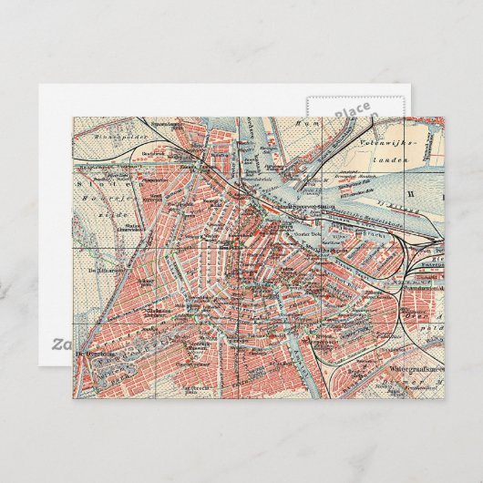 kaart van Amsterdam (1905) (2) (Voorkant / Achterkant)