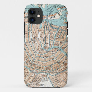 kaart van Amsterdam (1905) Case-Mate iPhone Case