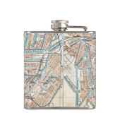  kaart van Amsterdam (1905) Heupfles (Achterkant)