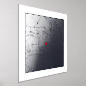 Kaart van Amsterdam, Nederland Modern Elegant Gift Folie Afdrukken (Laagn)