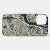  kaart van Amsterdam: Retro Minimalist Case-Mate iPhone Case (Achterkant (horizontaal))