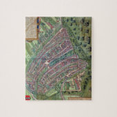 Kaart van Amsterdam, van "Civitates Orbis Terrarum Legpuzzel (Verticaal)