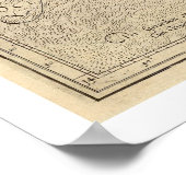 Kaart van Ancient Ireland door Mercator 1580 Poster (Hoek)