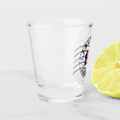 Kaart van Andorra, poststempel Shot Glas (Links)