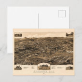  kaart van Anniston, Alabama (1887) (Voorkant / Achterkant)