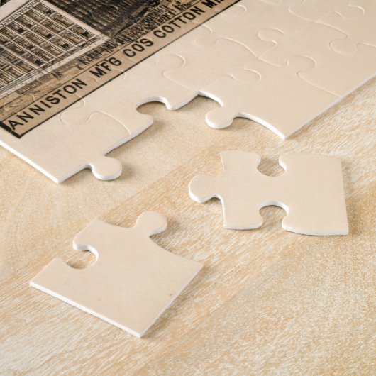  kaart van Anniston, Alabama (1887) Legpuzzel (Zijkant)