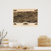  kaart van Anniston, Alabama (1887) Poster (Keuken)