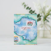 Kaart van Antarctica (Staand voorkant)
