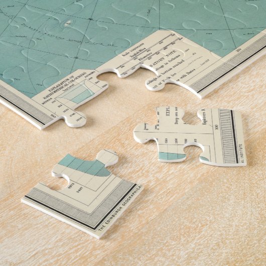  kaart van Antarctica (1922) Legpuzzel (Zijkant)