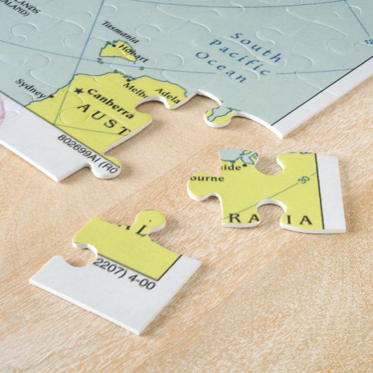 Kaart van Antarctica (2000) Legpuzzel (Zijkant)