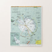 Kaart van Antarctica (2000) Legpuzzel (Verticaal)