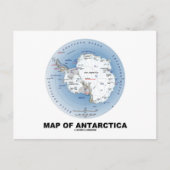 Kaart van Antarctica (geografische ligging) (Voorkant)