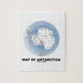 Kaart van Antarctica (geografische ligging) Legpuzzel (Verticaal)