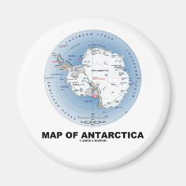 Kaart van Antarctica (geografische ligging) Magneet
