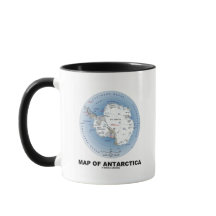 Kaart van Antarctica (geografische ligging)