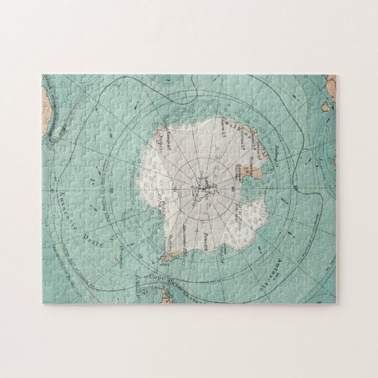 Kaart van Antarctica Legpuzzel (Horizontaal)