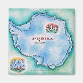 Kaart van Antarctica Magneet (Voorkant)