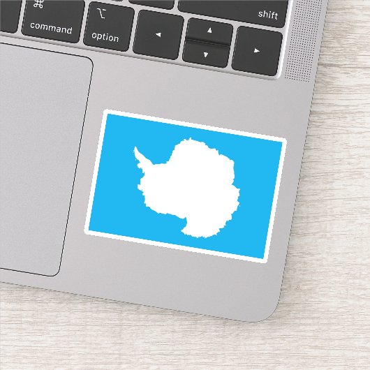 Kaart van Antarctica Sticker (Detail)