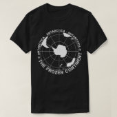  kaart van Antarctica T-shirt (Design voorkant)
