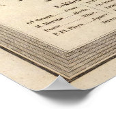  kaart van Antwerpen België (1845) Poster (Hoek)