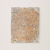 kaart van Antwerpen België (1905) Legpuzzel (Verticaal)