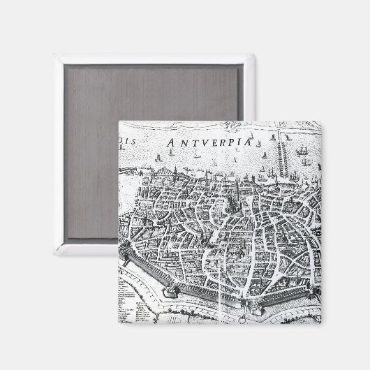 Kaart van Antwerpen Magneet (Voorkant / Achterkant)