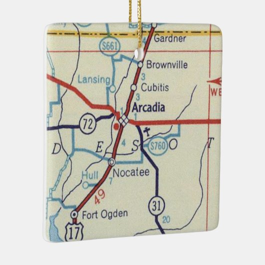 kaart van Arcadia Keramisch Ornament (Rechts)