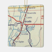  kaart van Arcadia Keramisch Ornament (Links)