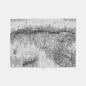  kaart van Argentinië (1911) Fleece Deken (Voorkant (Horizontaal))