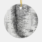 kaart van Argentinië (1911) Keramisch Ornament (Voorkant)